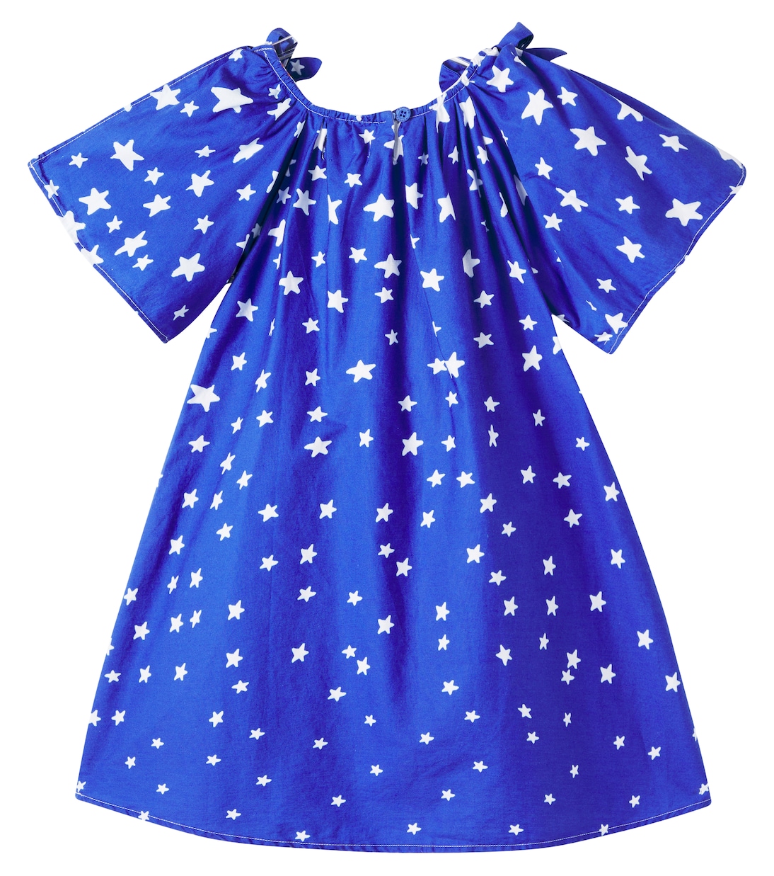 Bow-detail printed cotton dress | Fábula