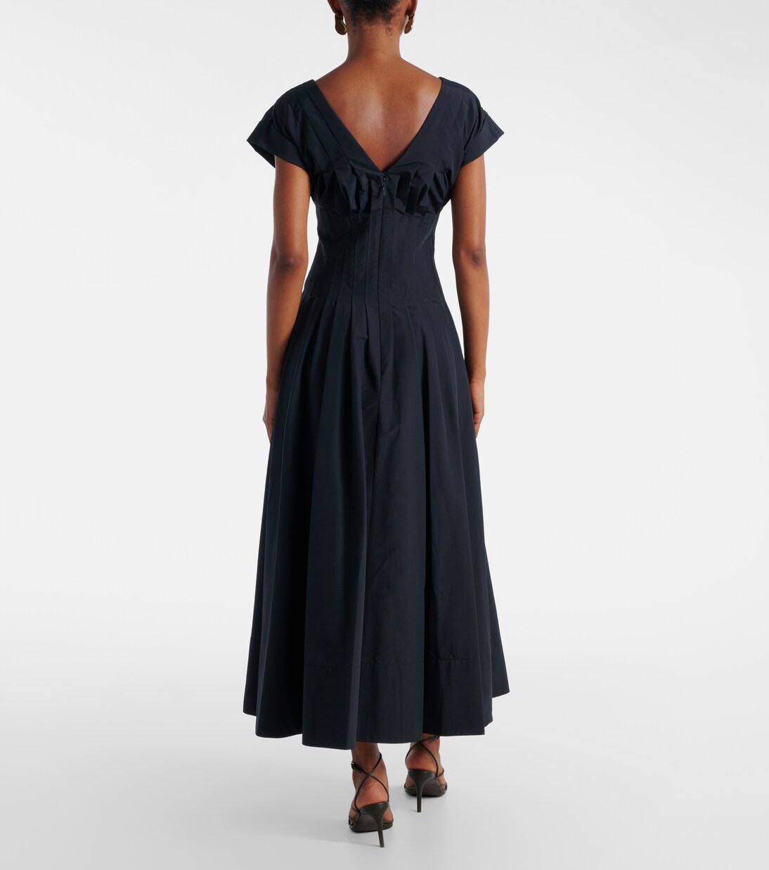 Robe midi Nina en coton mélangé | Simkhai