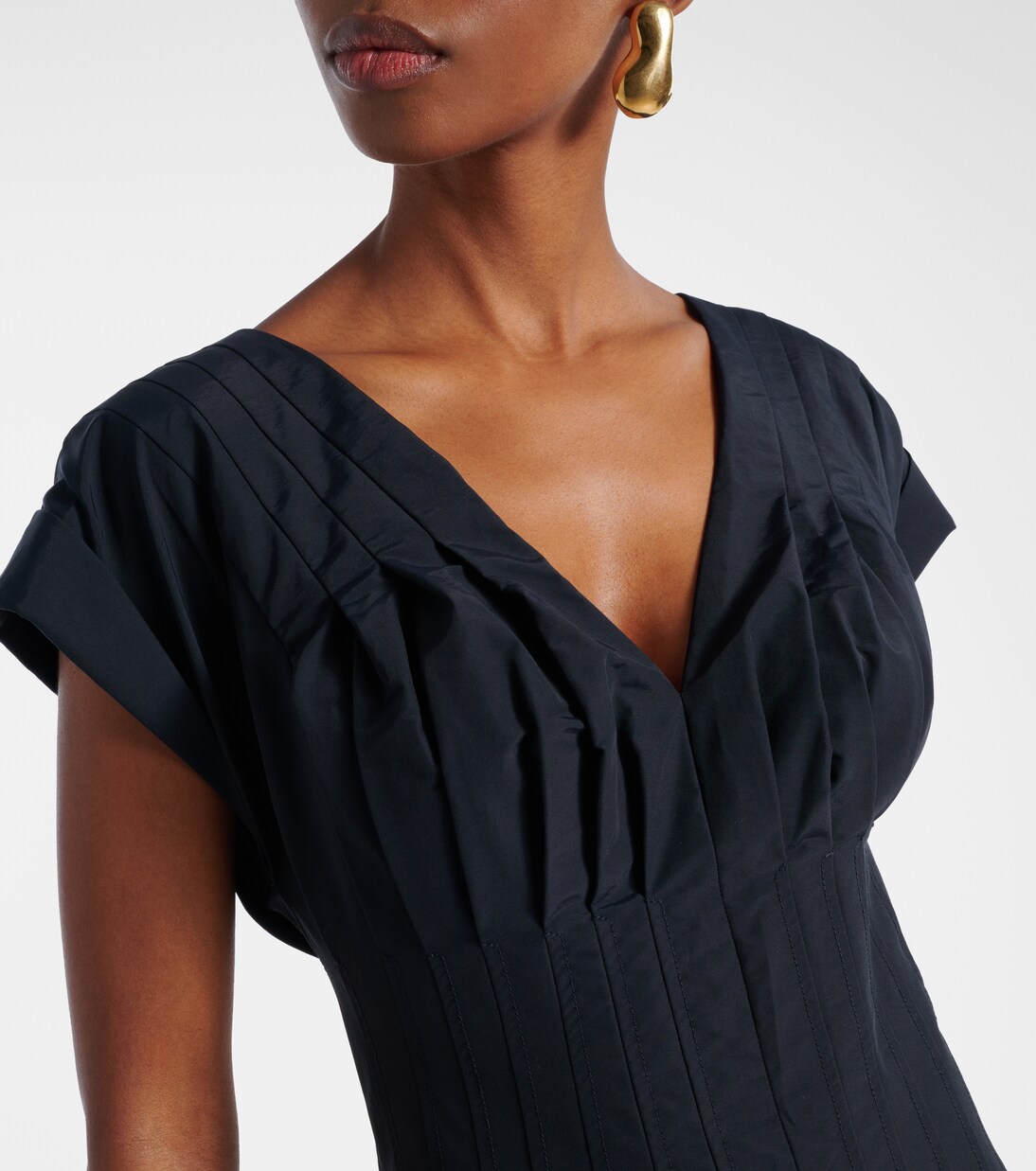 Robe midi Nina en coton mélangé | Simkhai