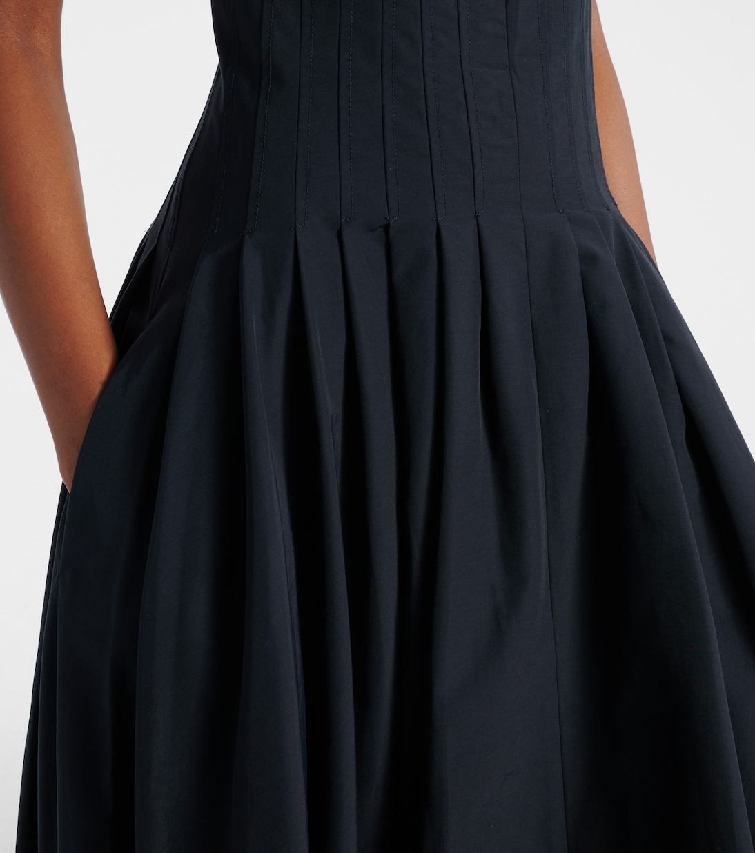 Robe midi Nina en coton mélangé | Simkhai