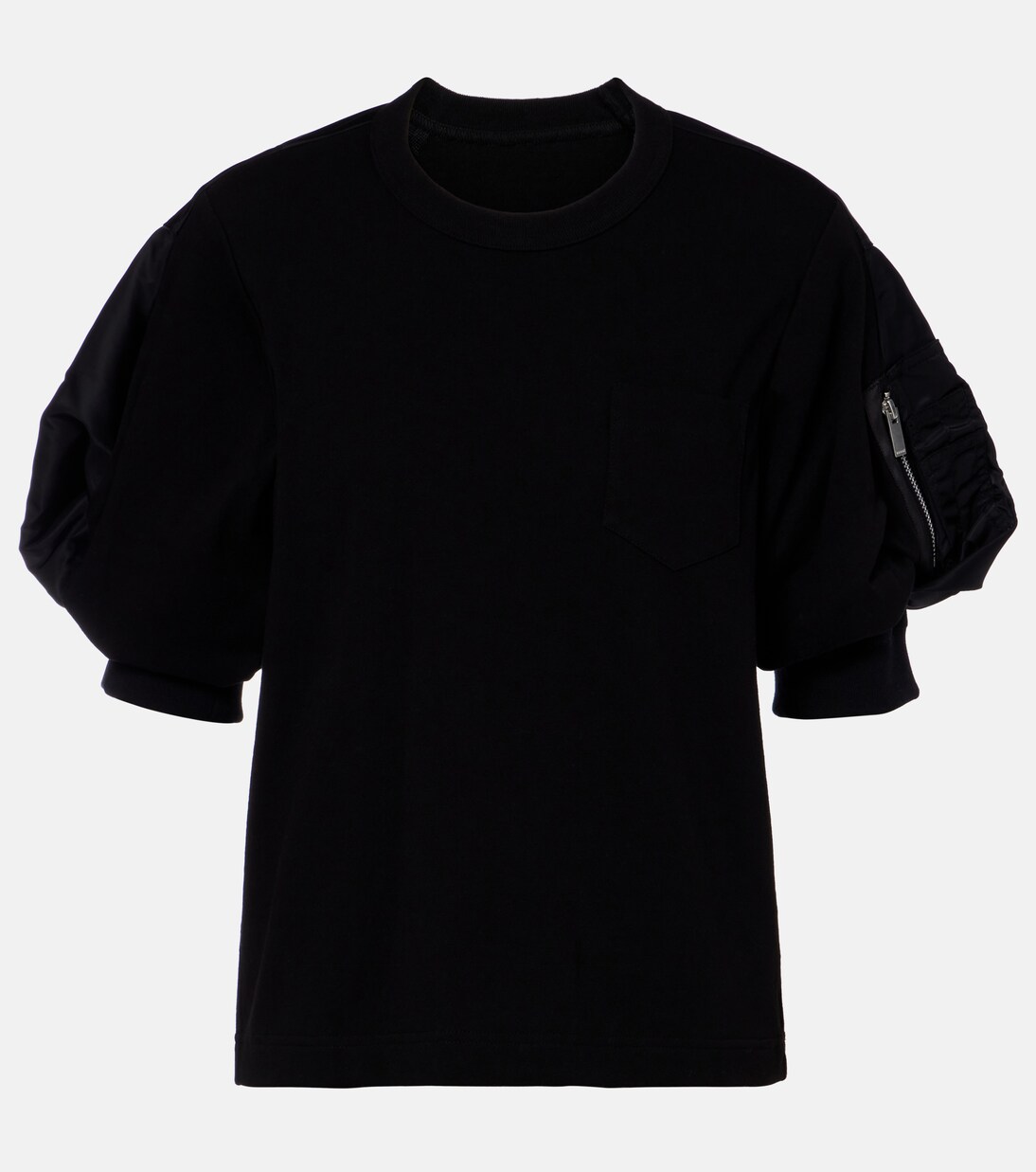 Cotton twill and jersey T-shirt | Sacai