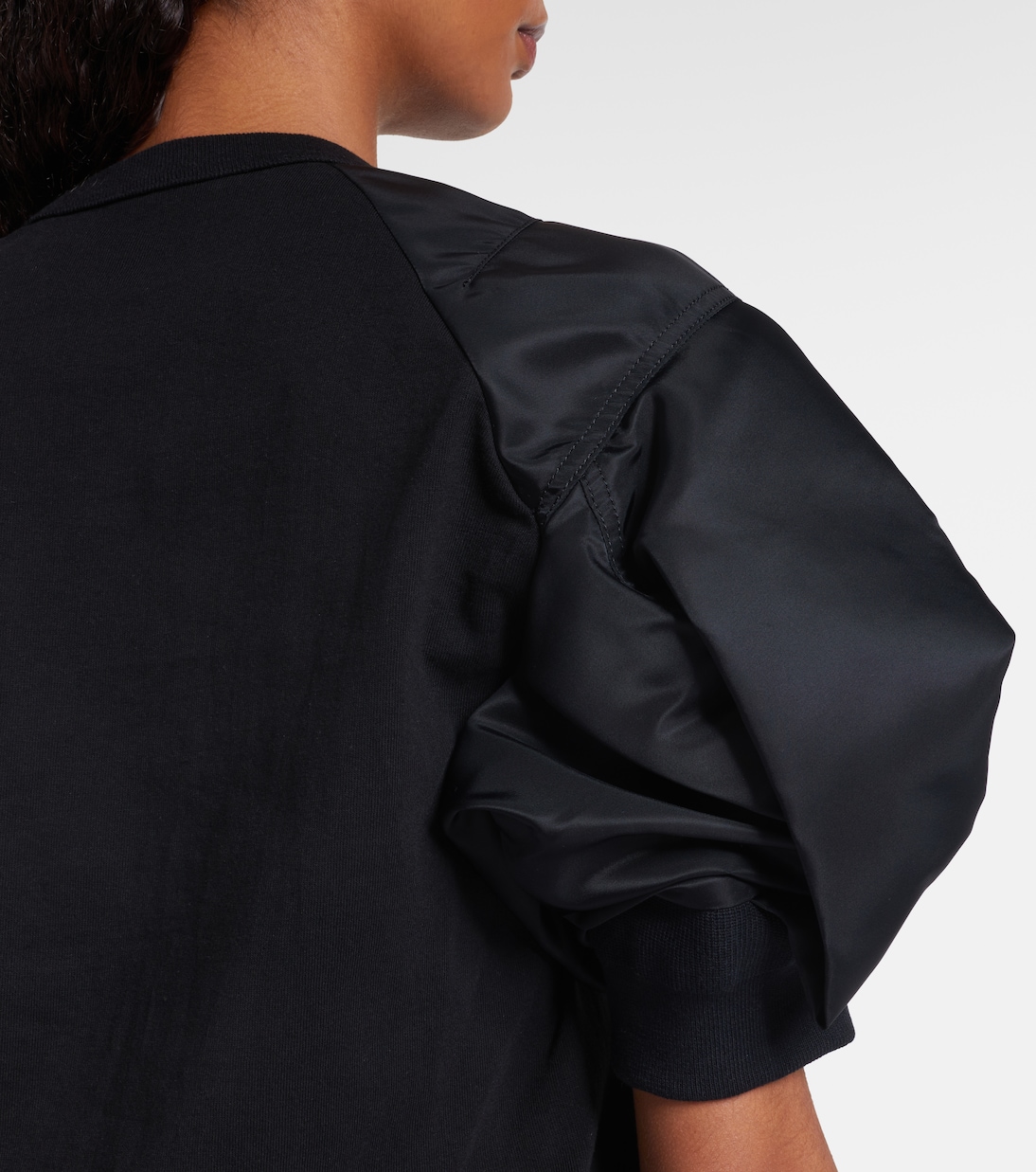 Cotton twill and jersey T-shirt | Sacai