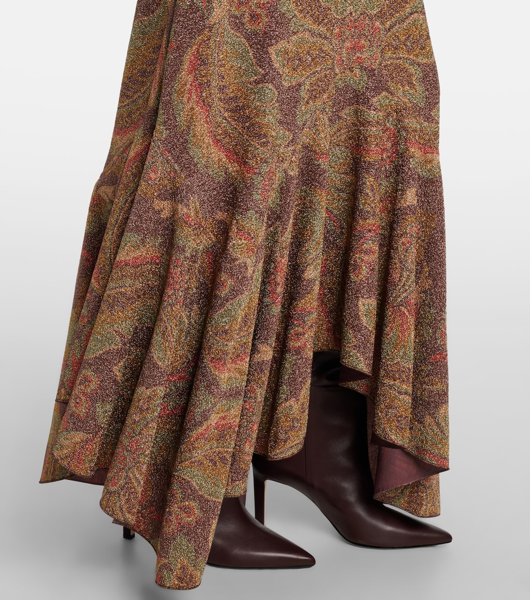 Vestido de fiesta asimétrico de rizo de jersey | Etro