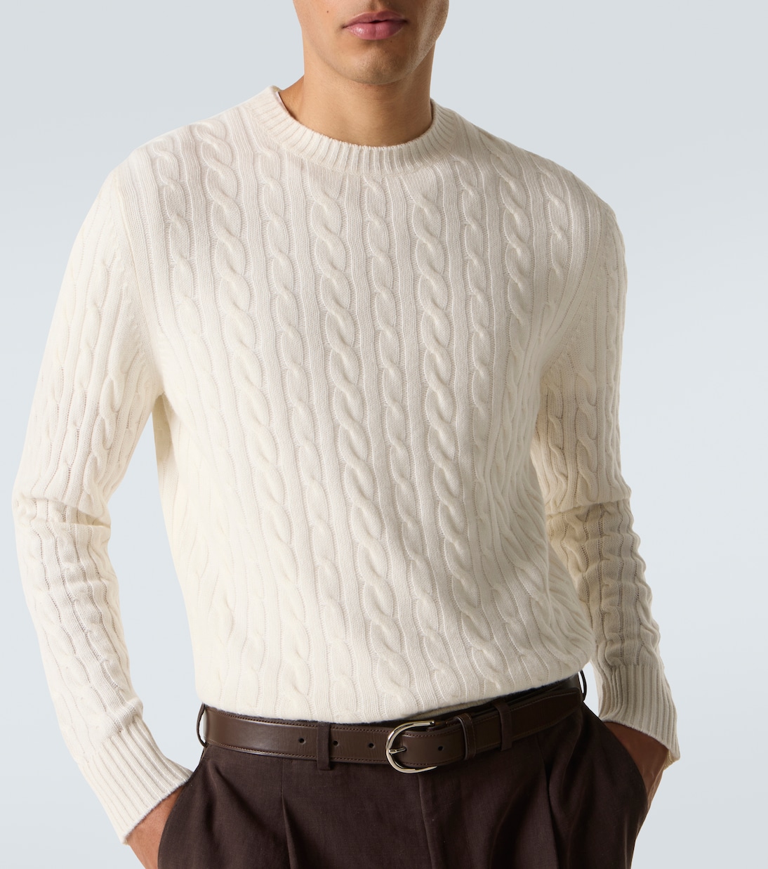 Pullover Duke Street in cashmere a trecce | Arch4