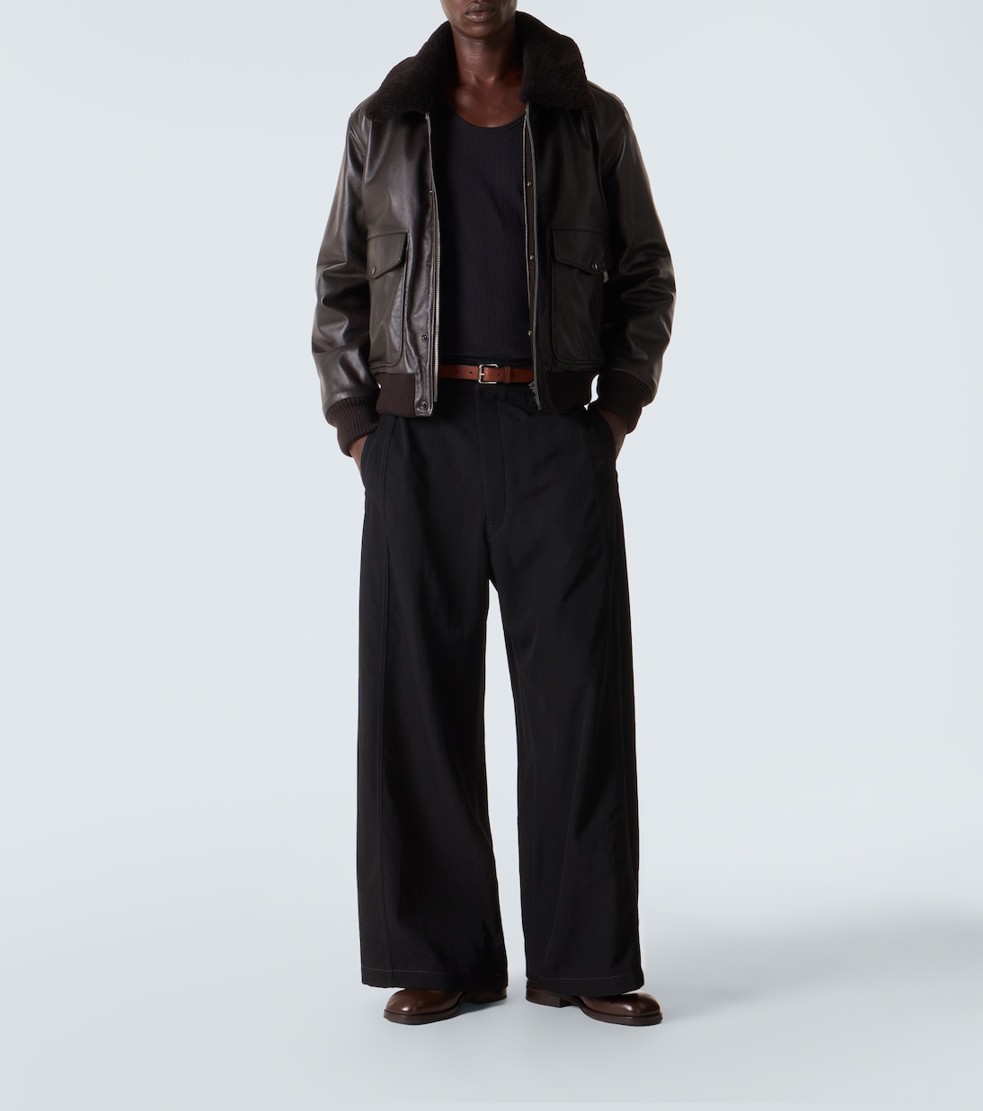 Leather Derby shoes | Lemaire