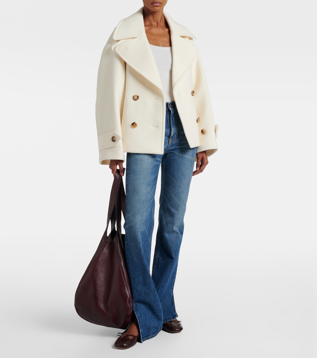 T-Shirt aus Baumwolle mit Spitze | Chloé