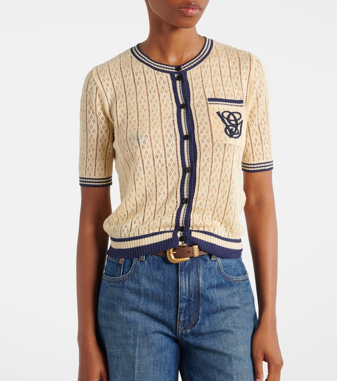 Cardigan aus einem Leinengemisch | Valentino