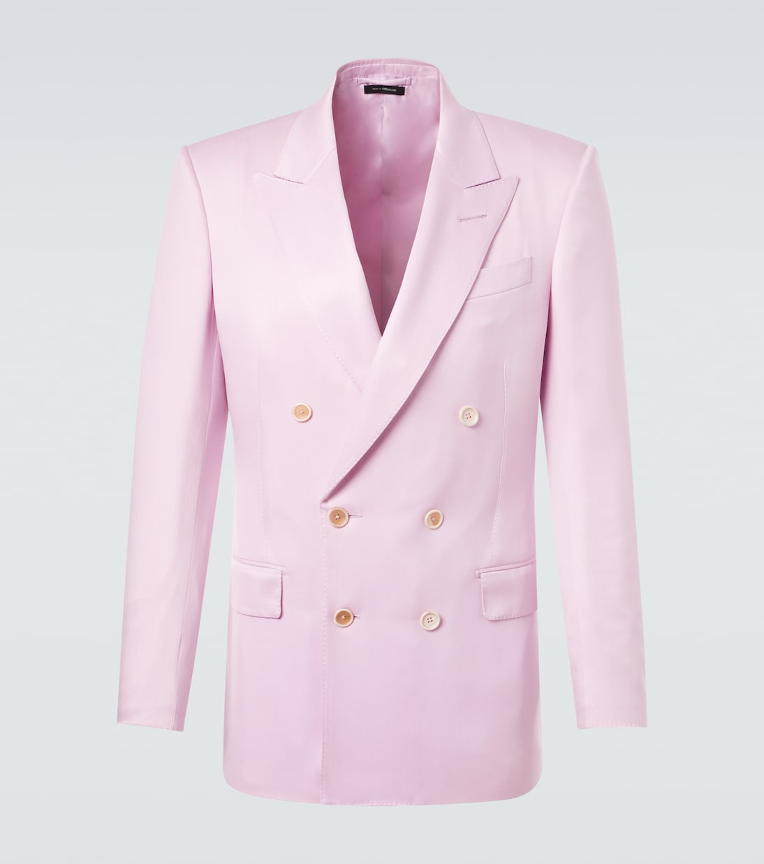 Chaqueta de traje de gabardina de seda | Tom Ford