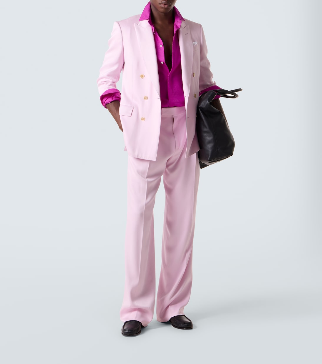 Chaqueta de traje de gabardina de seda | Tom Ford