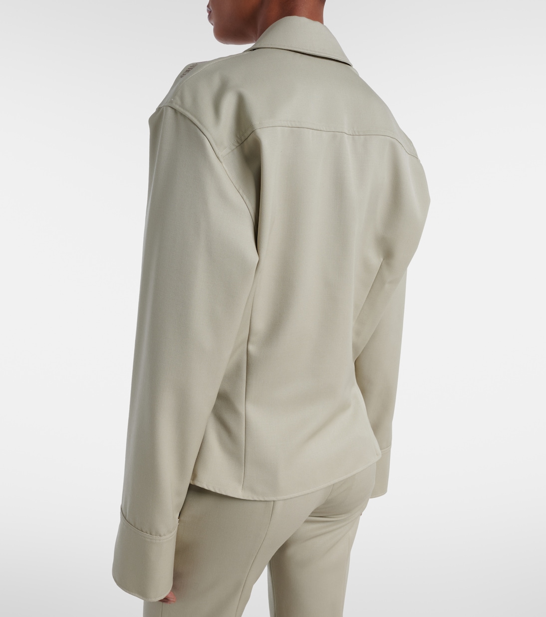 Camicia in lana drappeggiata | The Attico