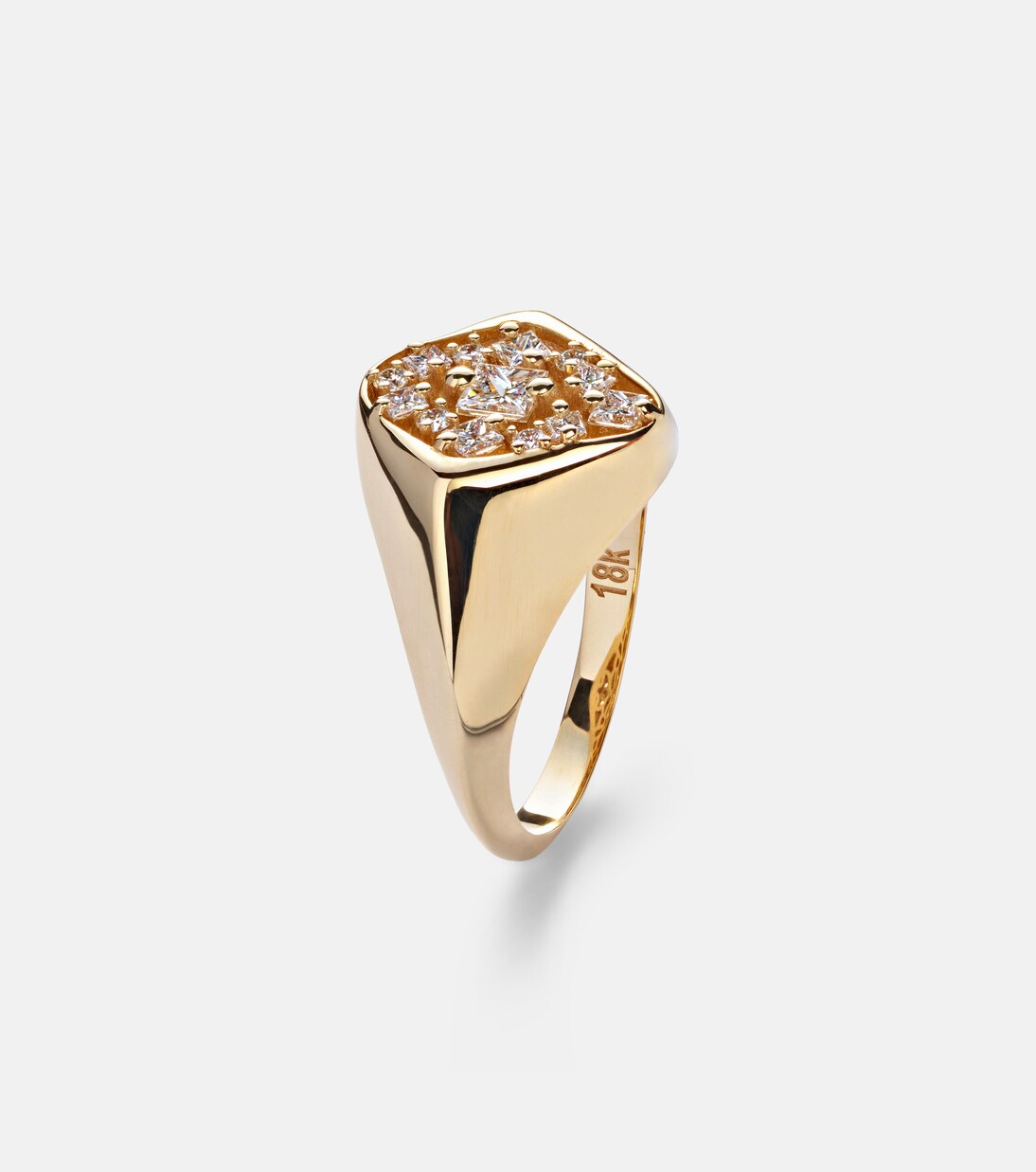 La Fantaisie 18kt gold ring with diamonds | Suzanne Kalan