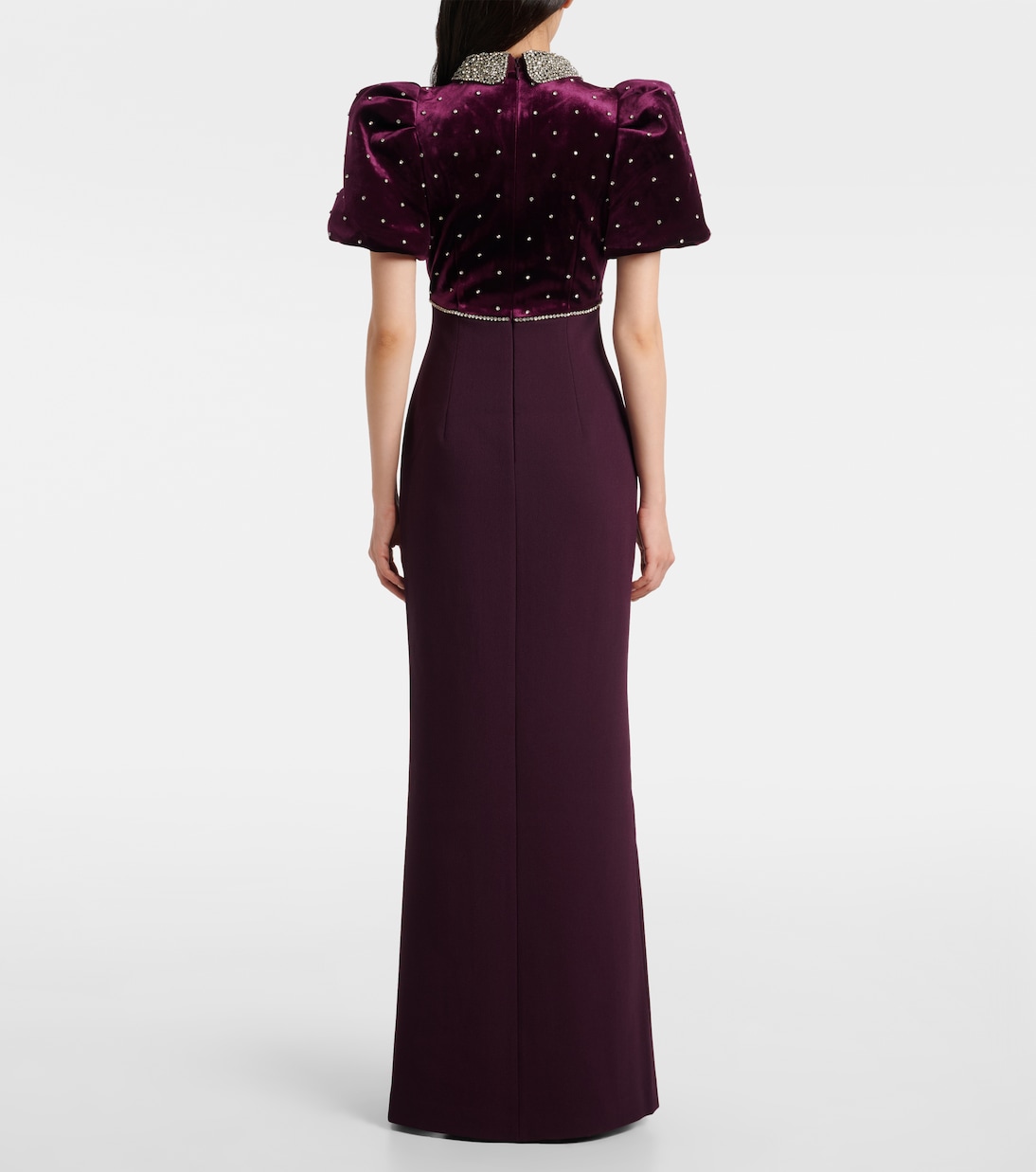 Verzierte Robe Charles aus Samt | Rebecca Vallance