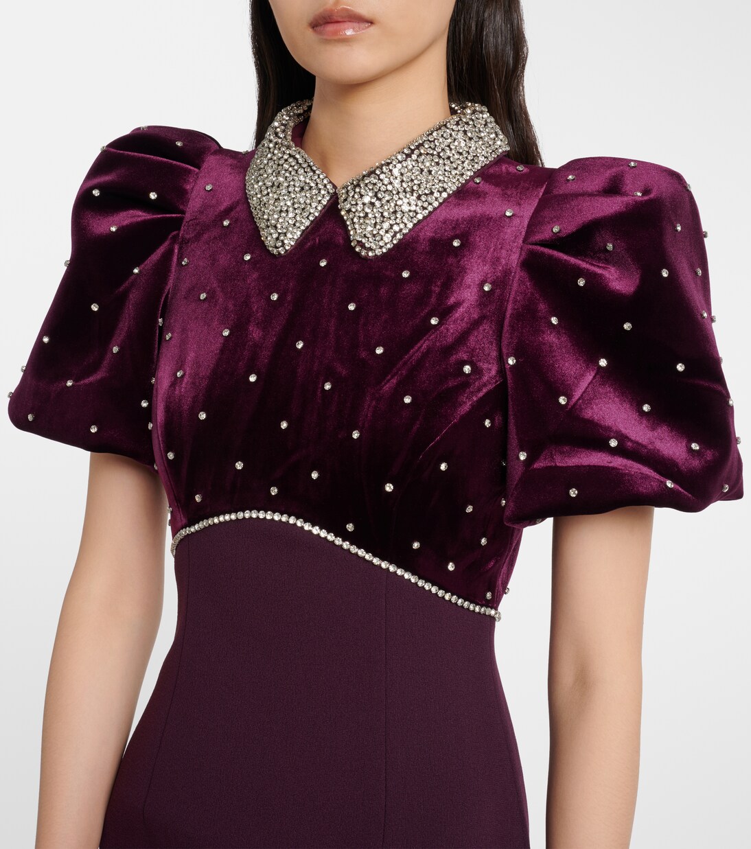 Verzierte Robe Charles aus Samt | Rebecca Vallance