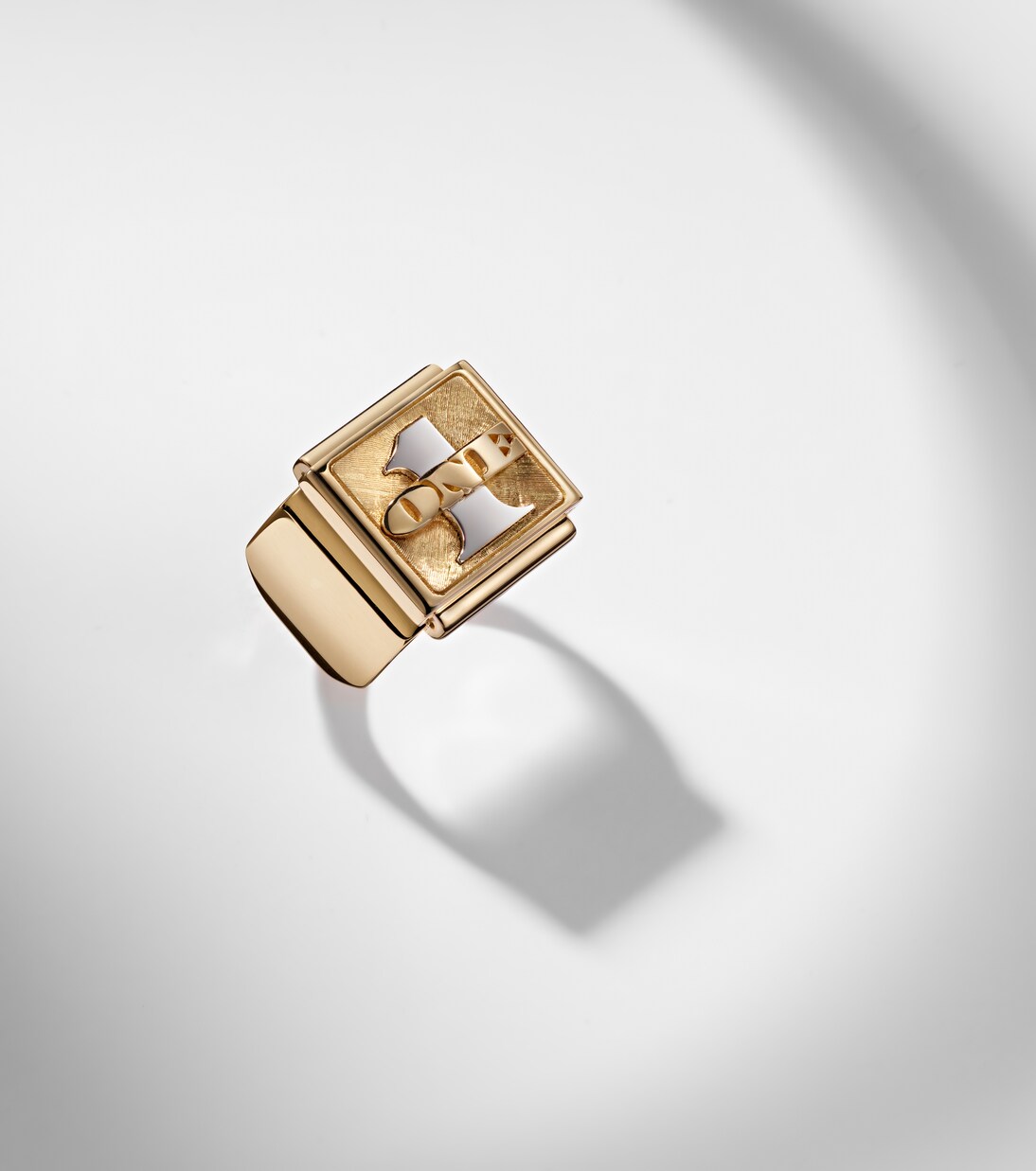 Buck Small 18kt yellow and white gold ring | Marie Lichtenberg