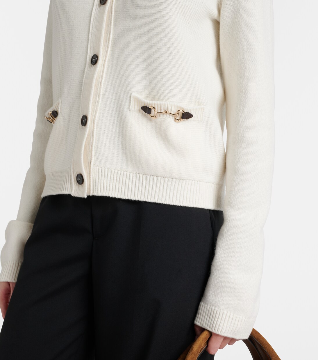 Horsebit wool and cashmere cardigan | Gucci