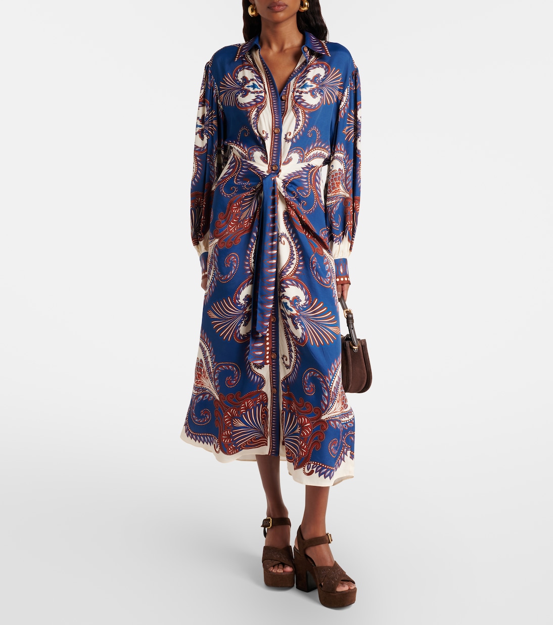 Arabesque Scarf shirt dress | Farm Rio