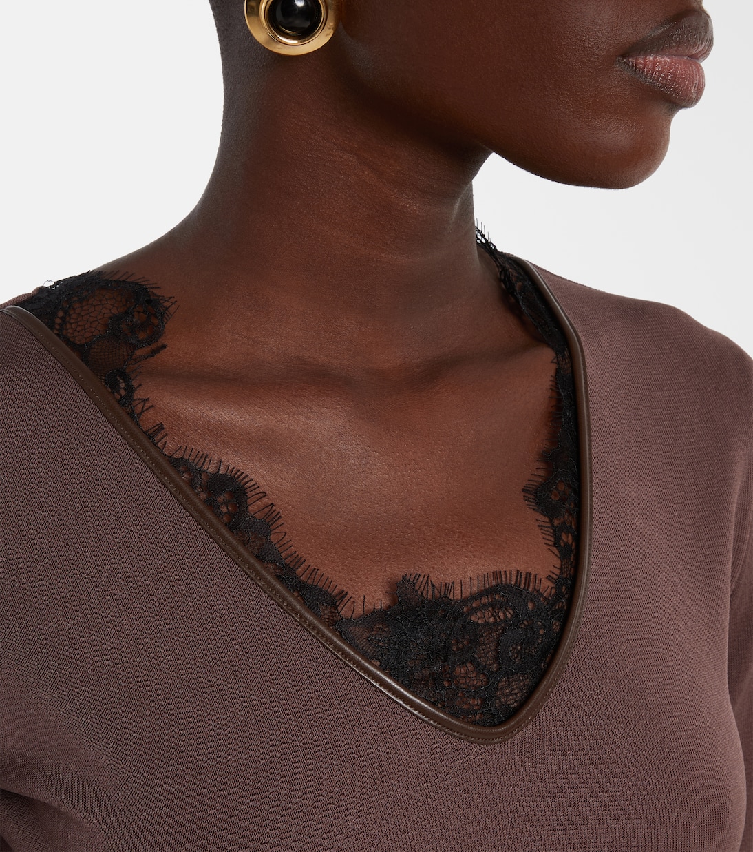 Lace-trimmed bodysuit | Jacques Wei