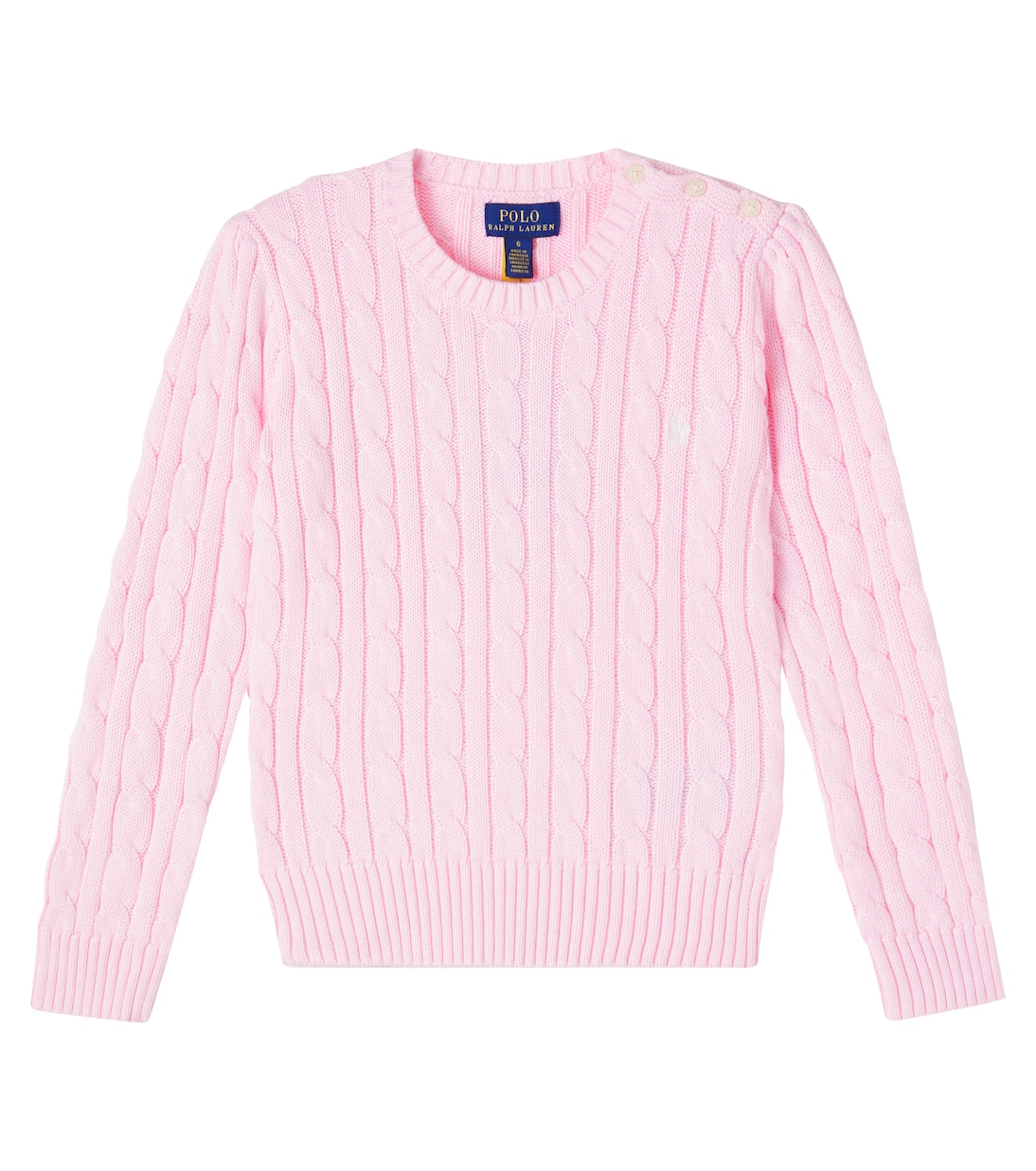 Cable-knit cotton sweater | Polo Ralph Lauren Kids