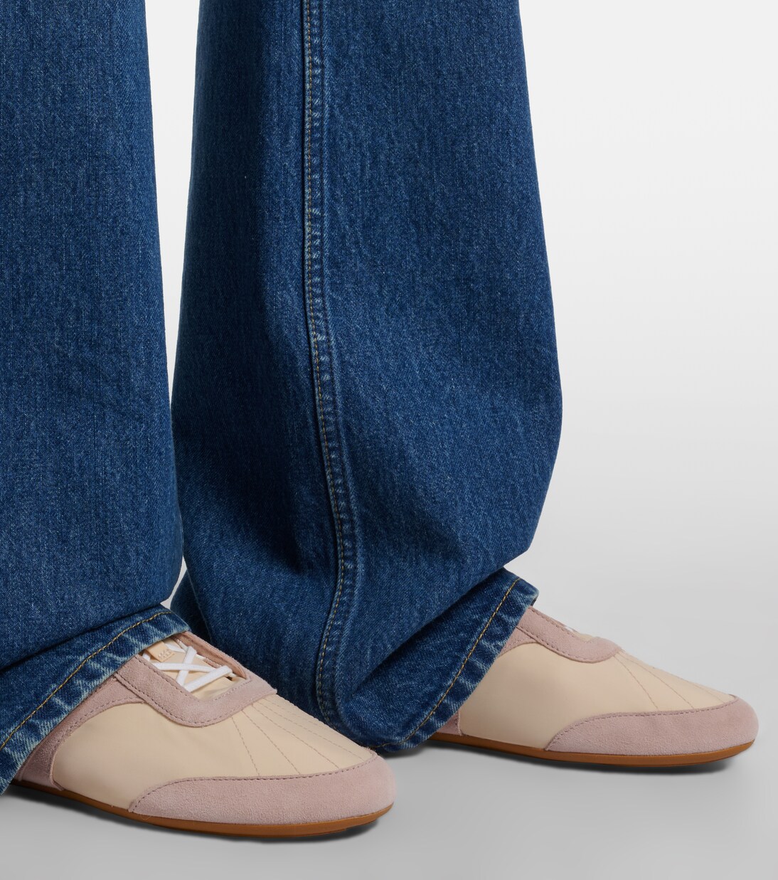 Sneakers Chloé Kick mit Veloursleder | Chloé