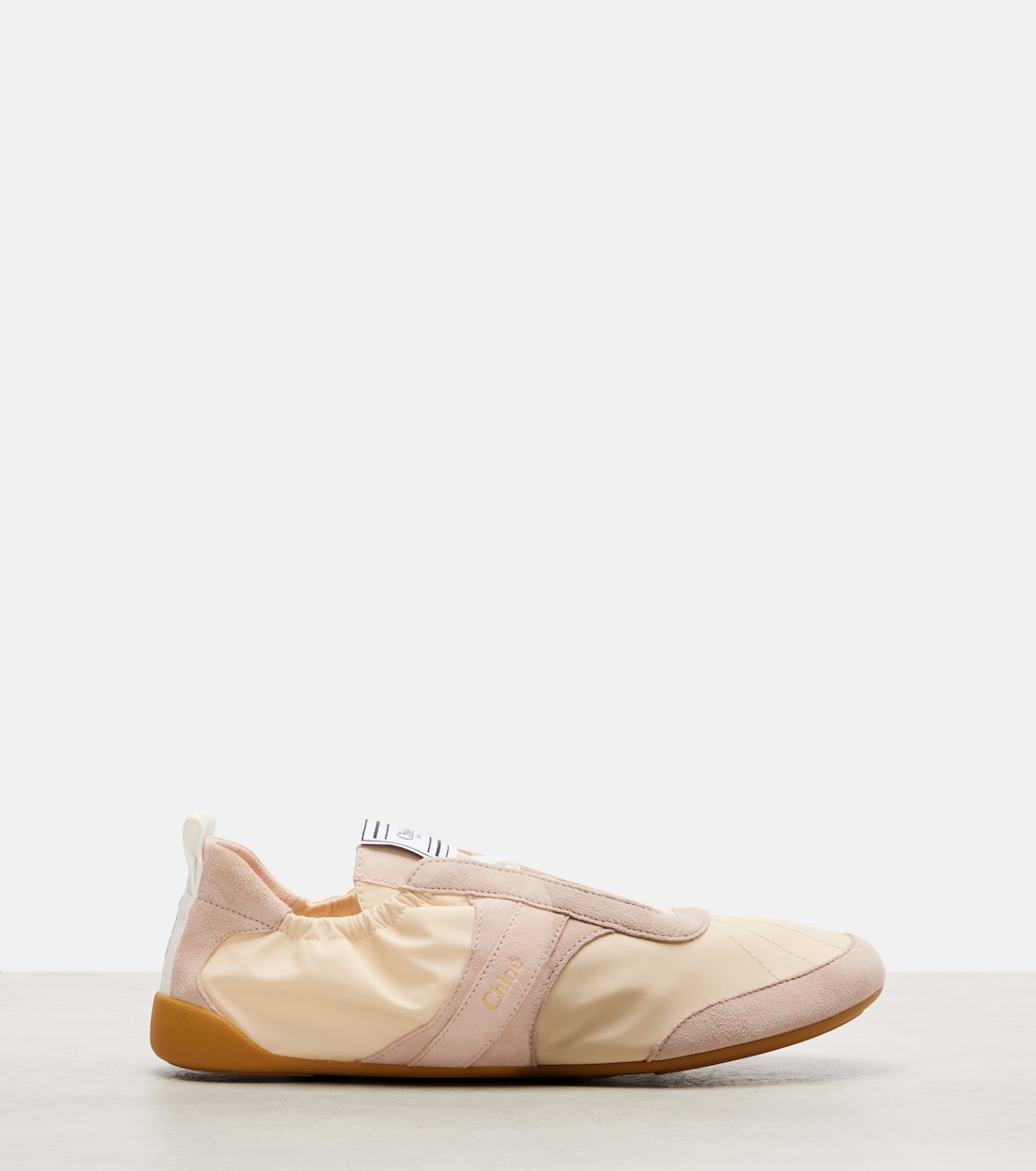 Chloé Kick suede-trimmed sneakers | Chloé