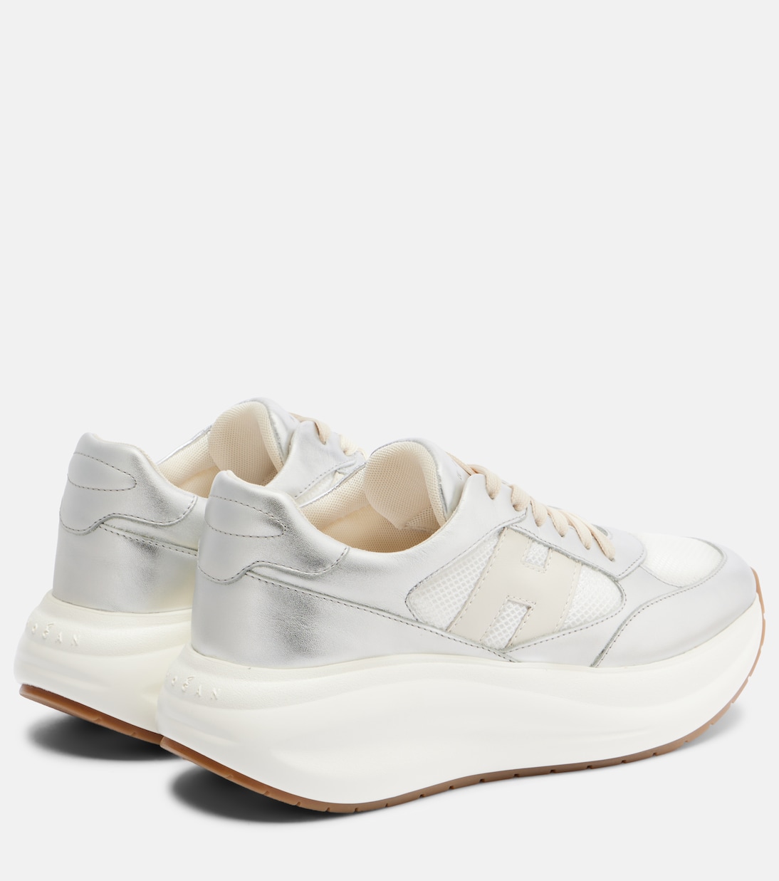 Maxi I Active leather-trimmed sneakers | Hogan