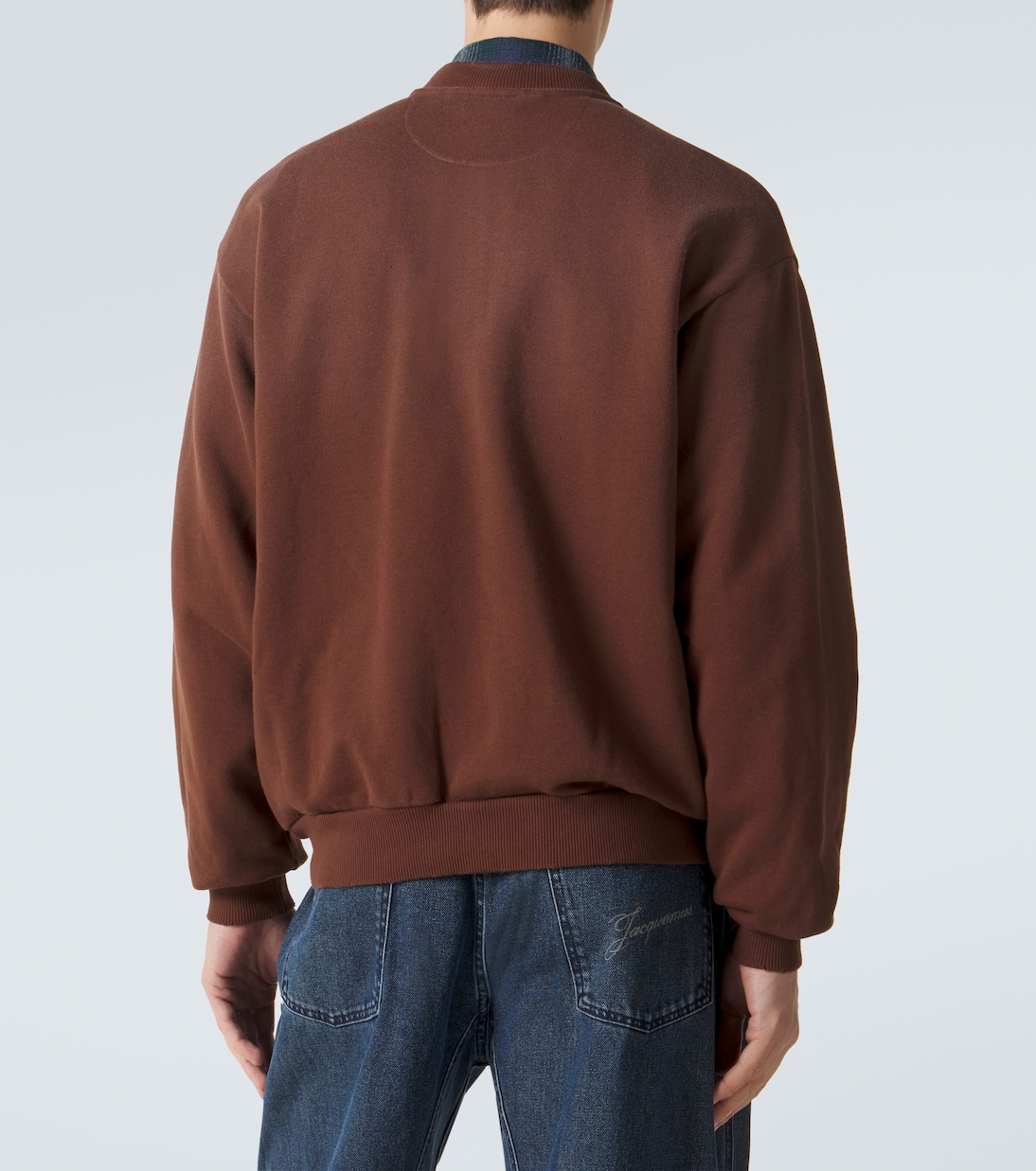 Logo cotton-blend zip-up sweatshirt | Acne Studios