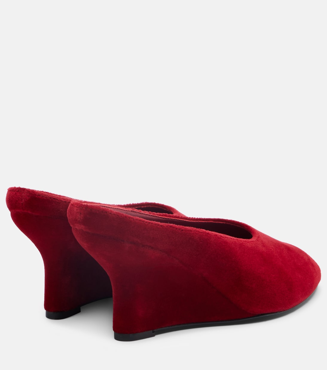 Wedge-Pantoletten aus Samt | Toteme