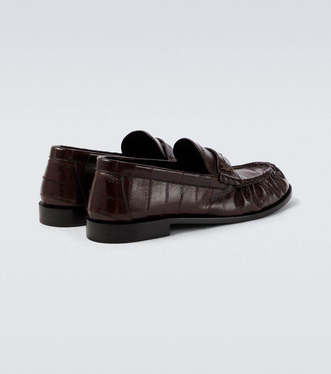 Le Loafer eel leather penny loafers | Saint Laurent