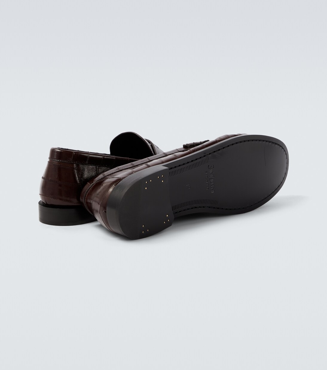Le Loafer eel leather penny loafers | Saint Laurent