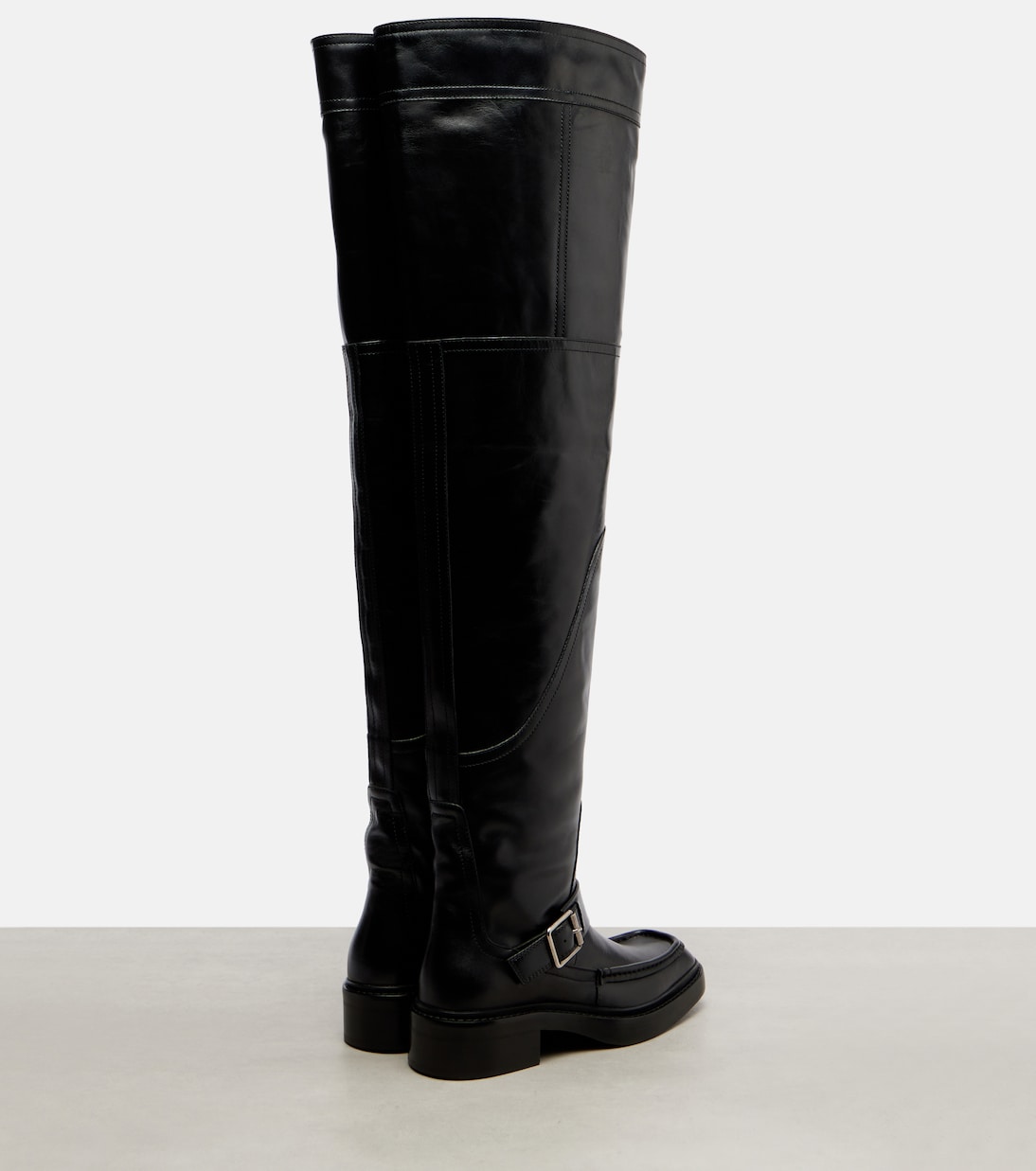 Joe leather over-the-knee boots | Saint Laurent