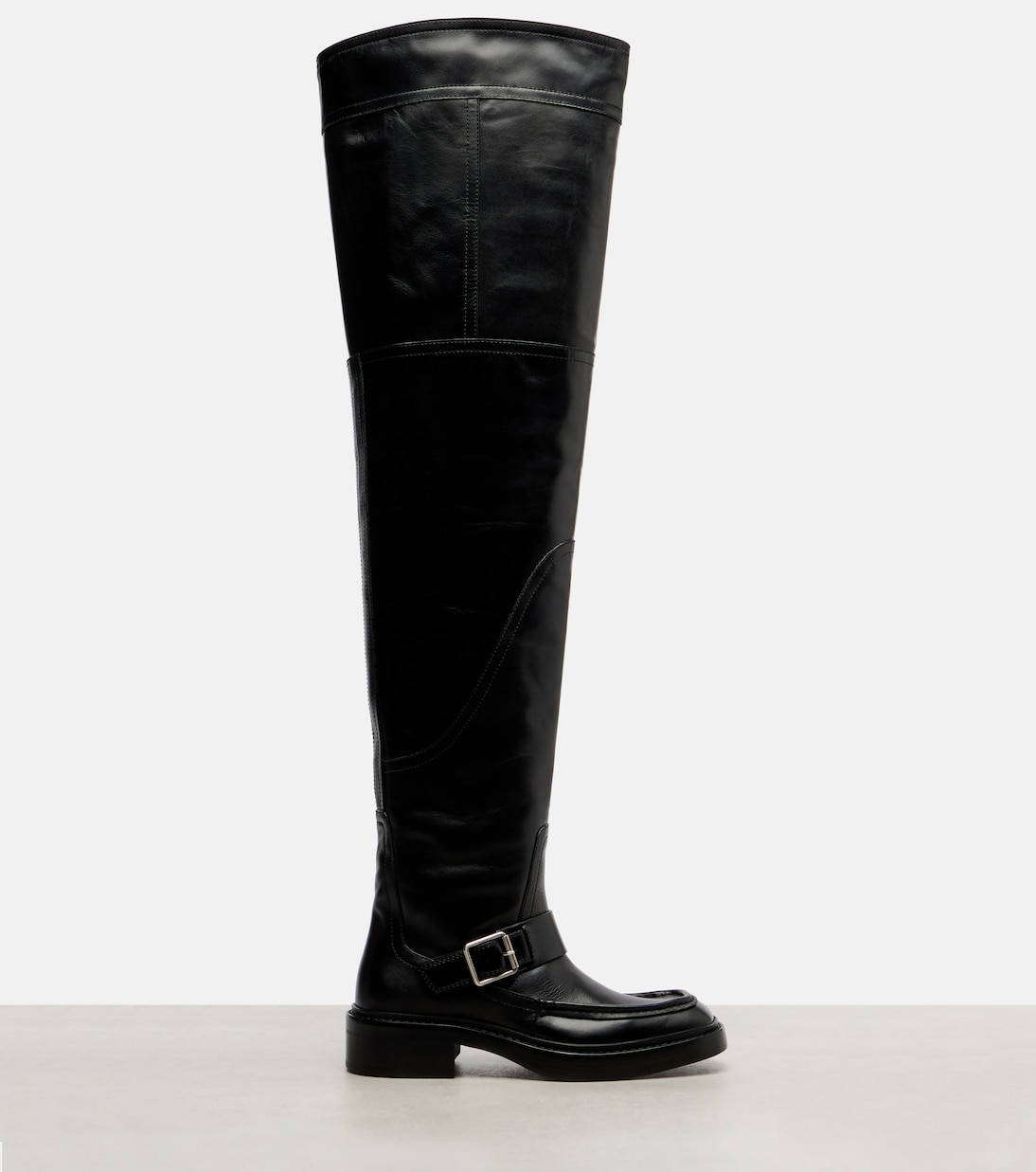 Joe leather over-the-knee boots | Saint Laurent