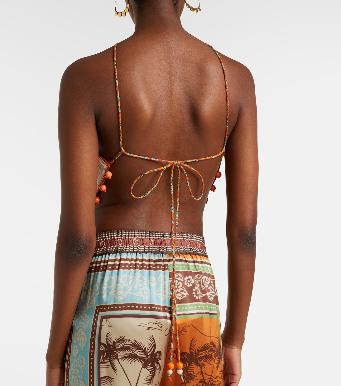 Verziertes Top Marva aus Häkelstrick | Alémais