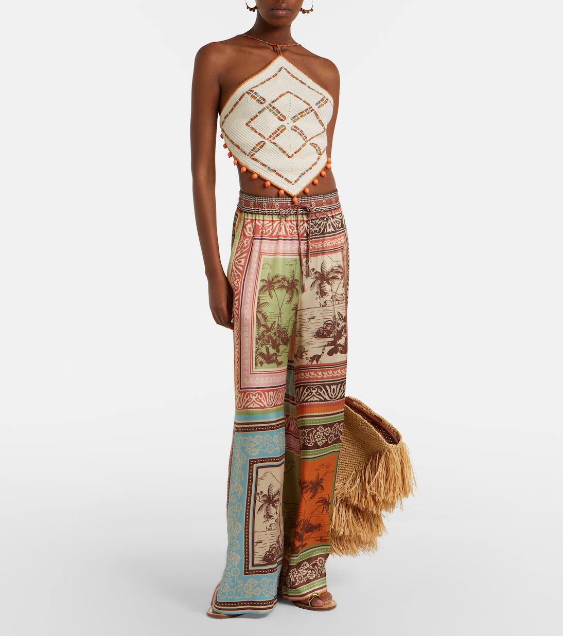 Verziertes Top Marva aus Häkelstrick | Alémais