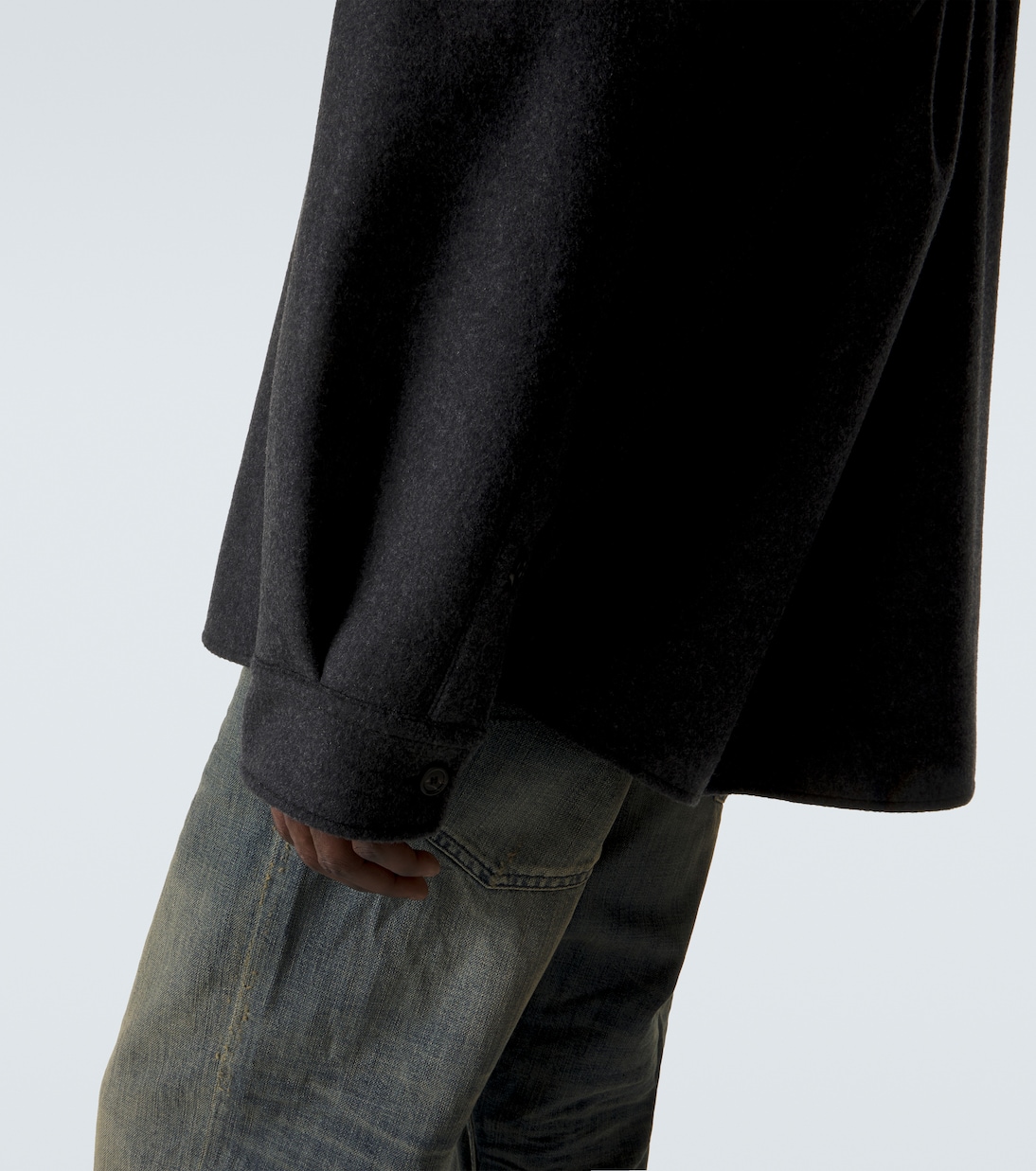 Wool-blend zip-up overshirt | Balenciaga