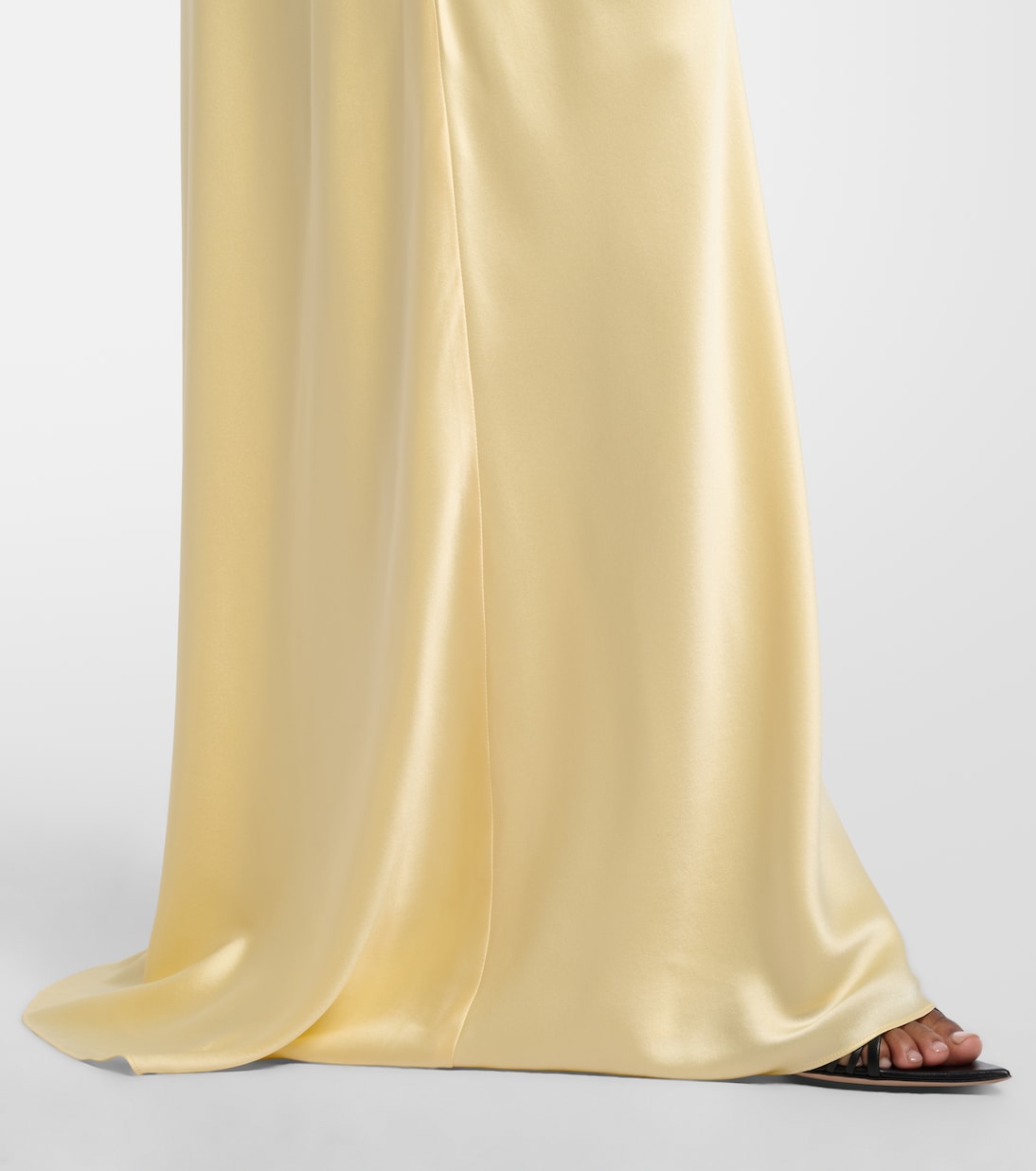 Bardot draped silk charmeuse gown | The Sei