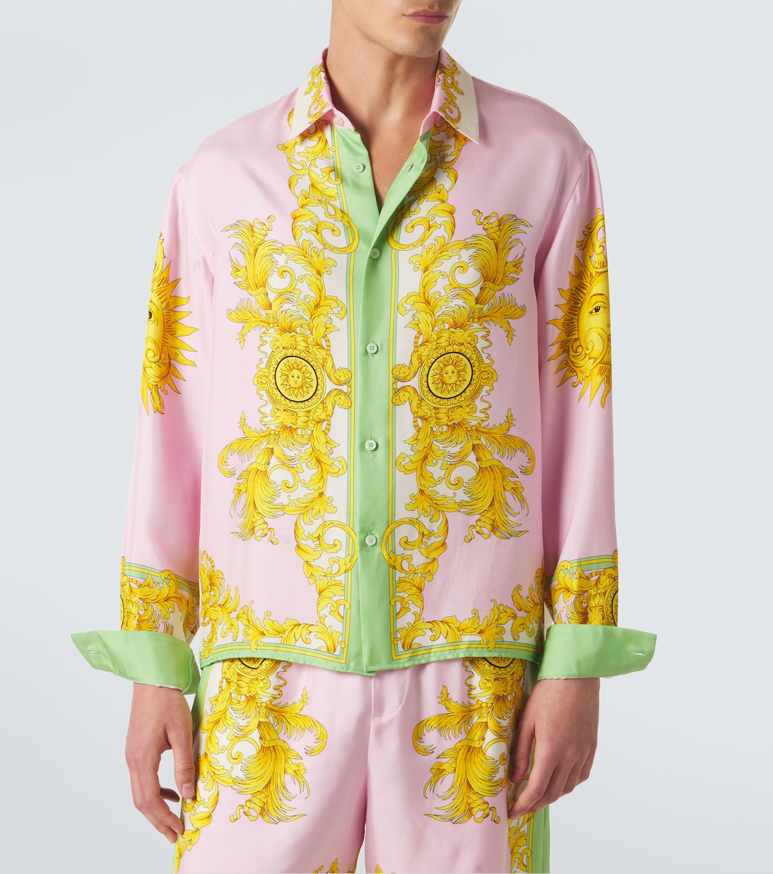 Printed silk shirt | Versace