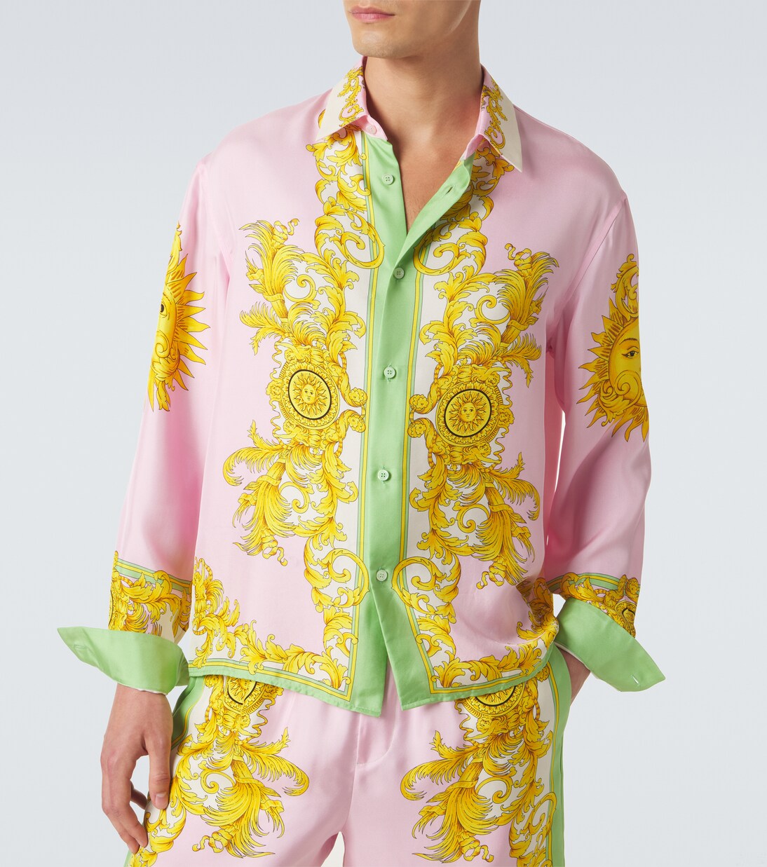 Printed silk shirt | Versace