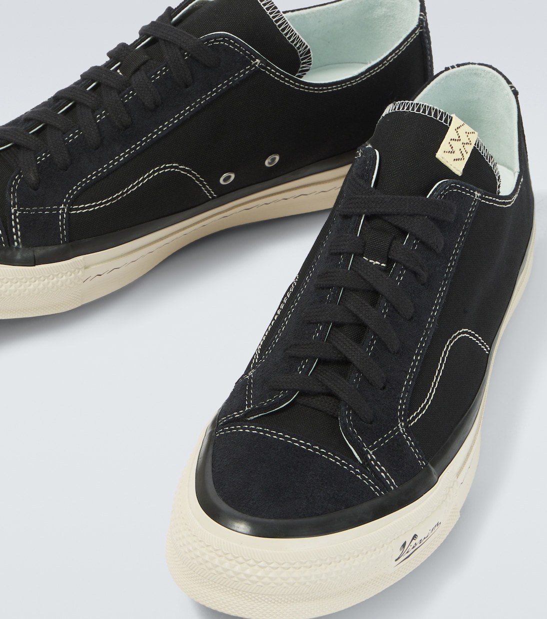 Nolan suede-trimmed canvas sneakers | Visvim