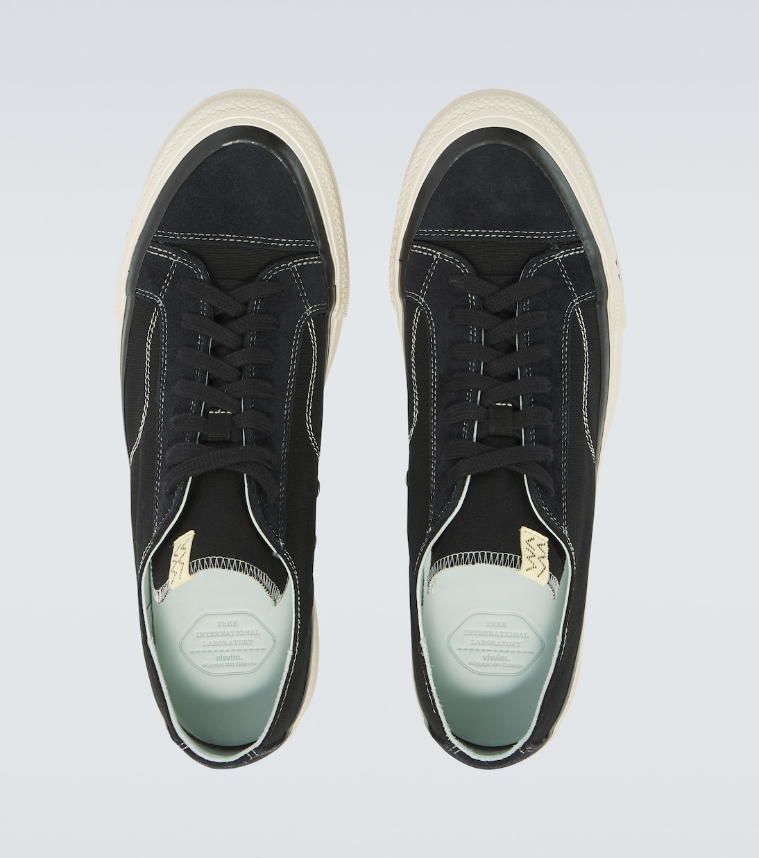Nolan suede-trimmed canvas sneakers | Visvim