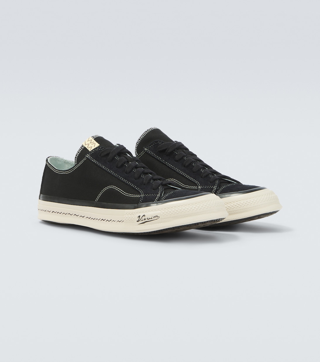 Nolan suede-trimmed canvas sneakers | Visvim
