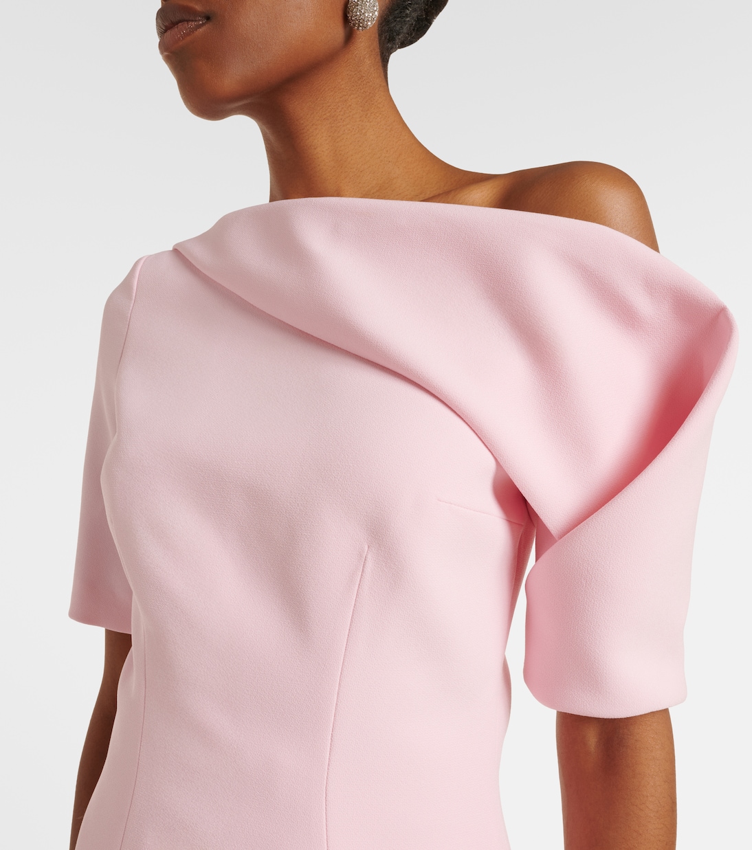 Marley draped crêpe top | Safiyaa