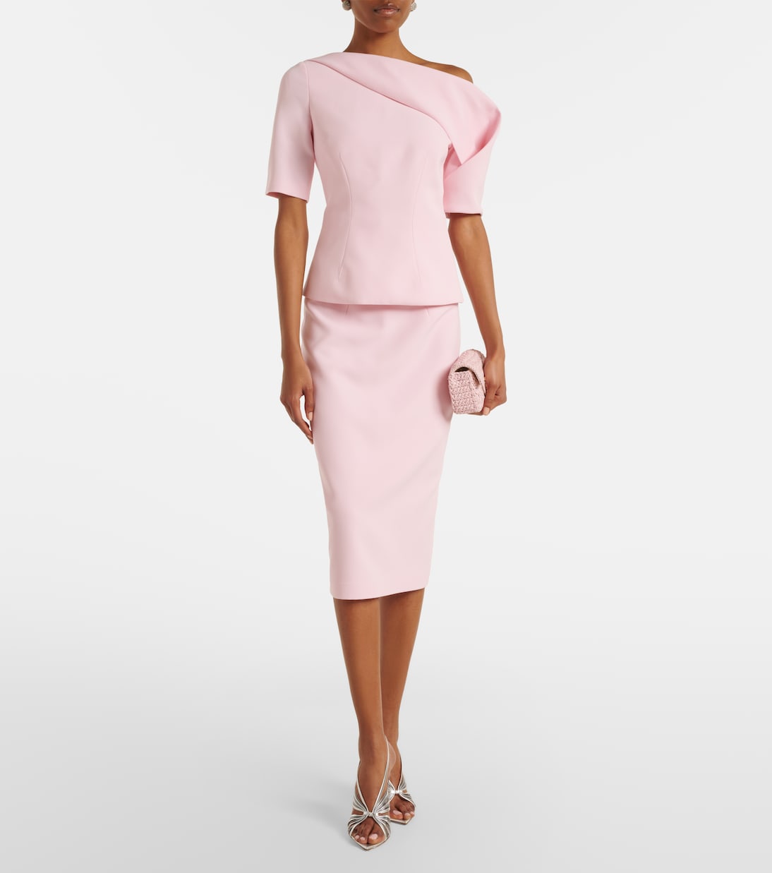 Marley draped crêpe top | Safiyaa