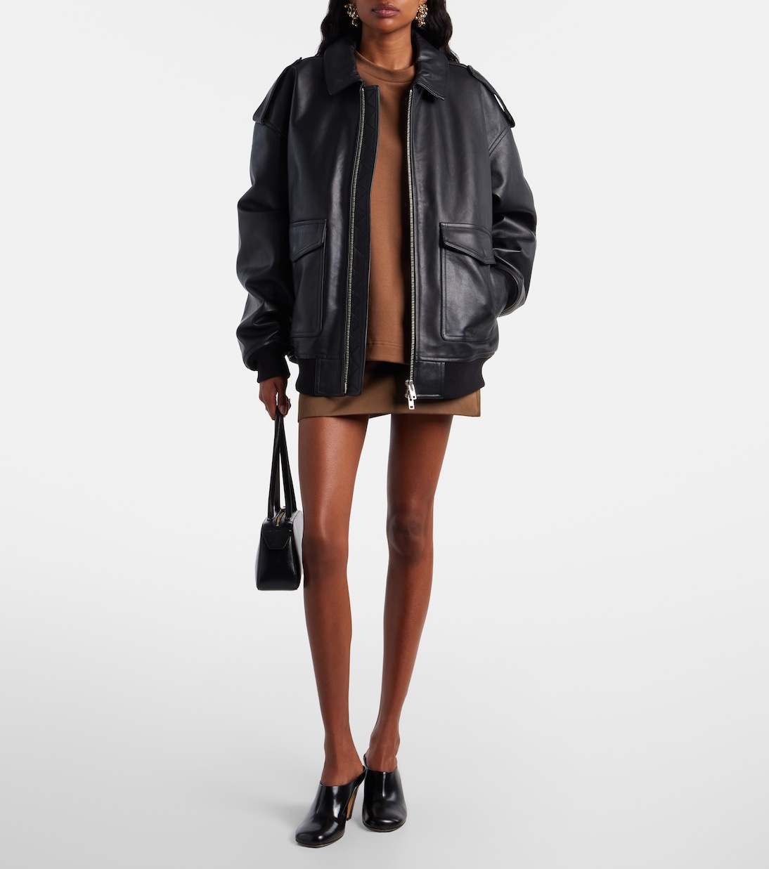 Hera satin miniskirt | The Frankie Shop