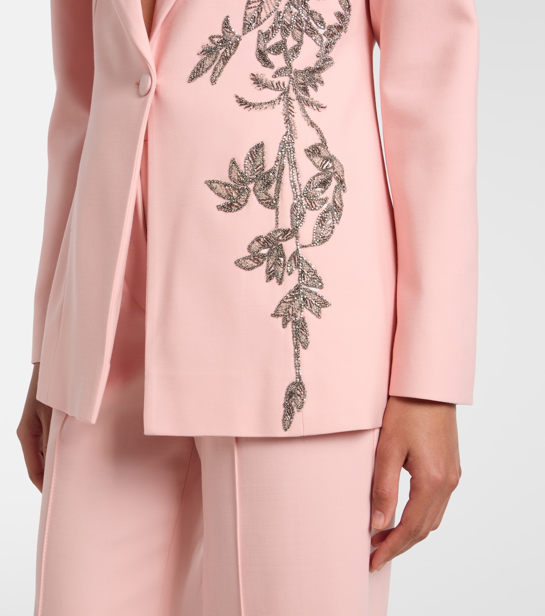 Lesia embellished wool-blend blazer | Costarellos
