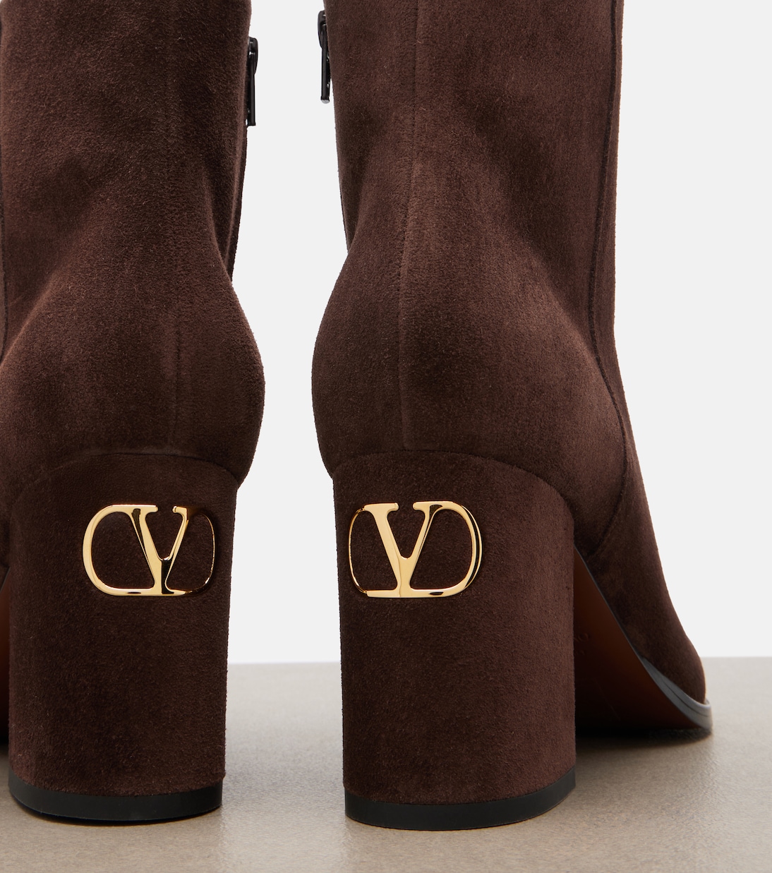 Stivaletti Fawcette VLogo in suede | Valentino Garavani