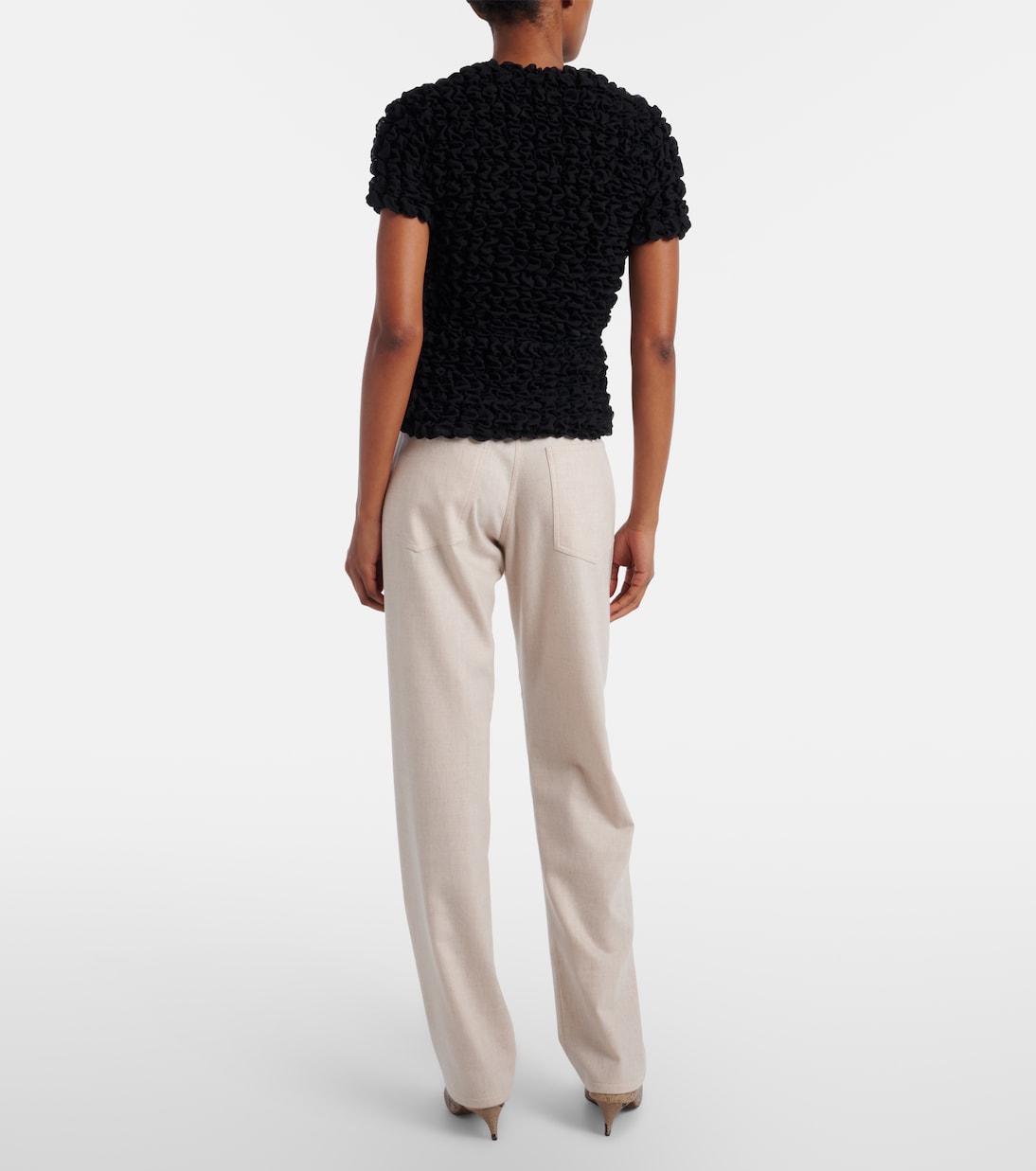 Callum wool and cashmere straight pants | Khaite
