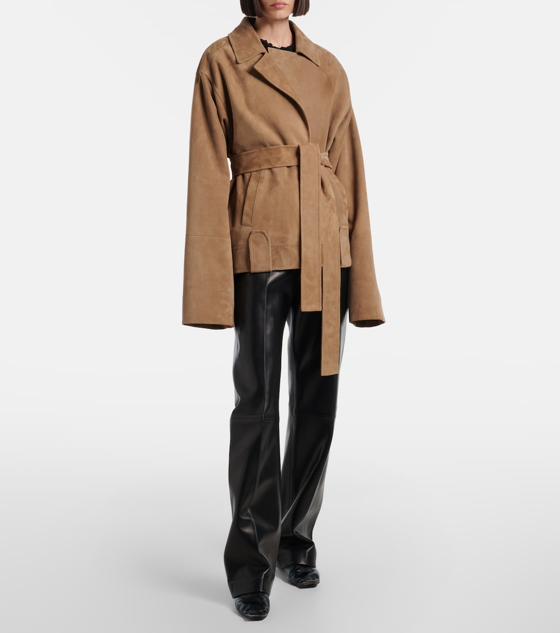 Mita leather straight pants | Khaite