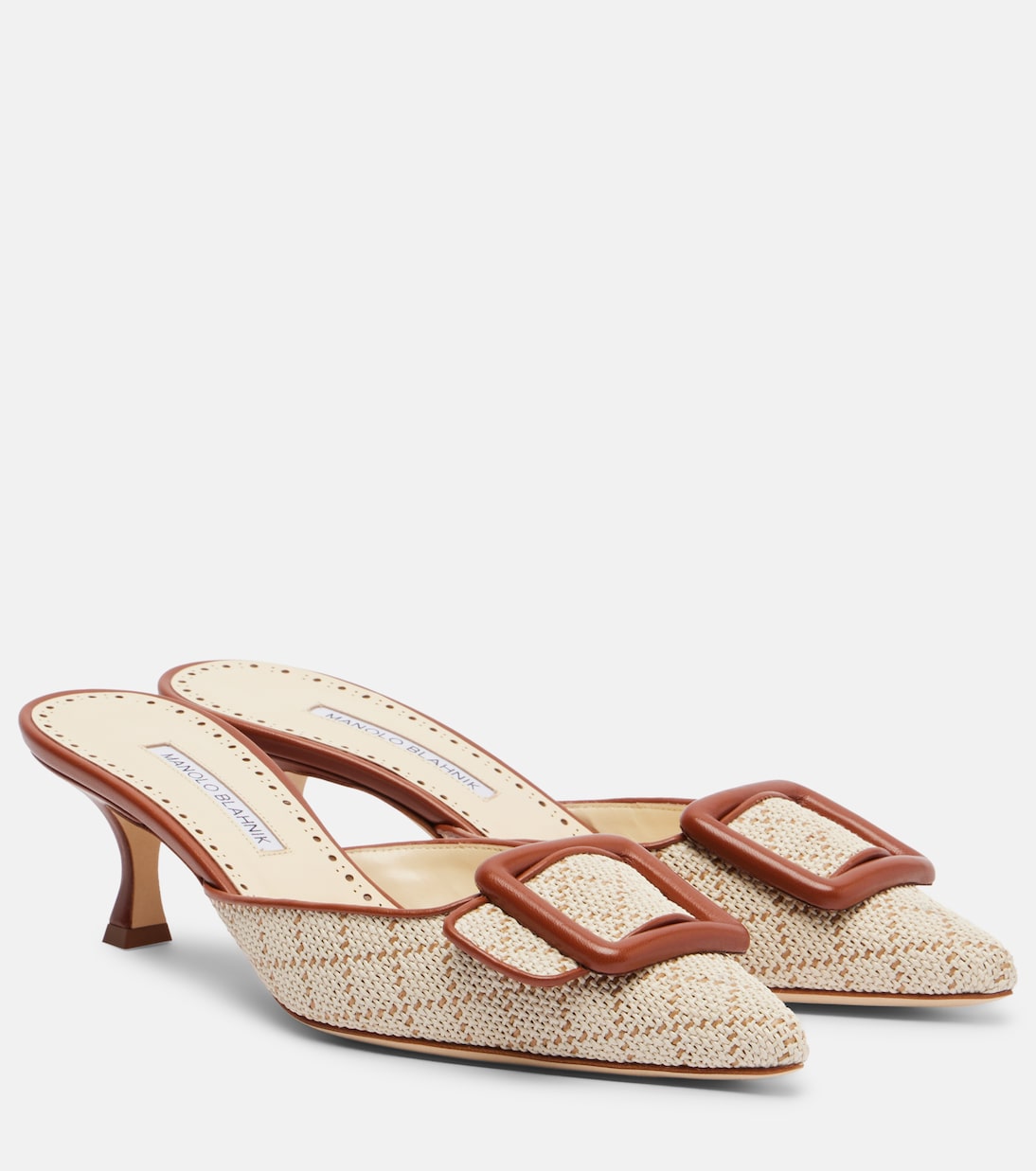 Mules Maysale mit Leder | Manolo Blahnik