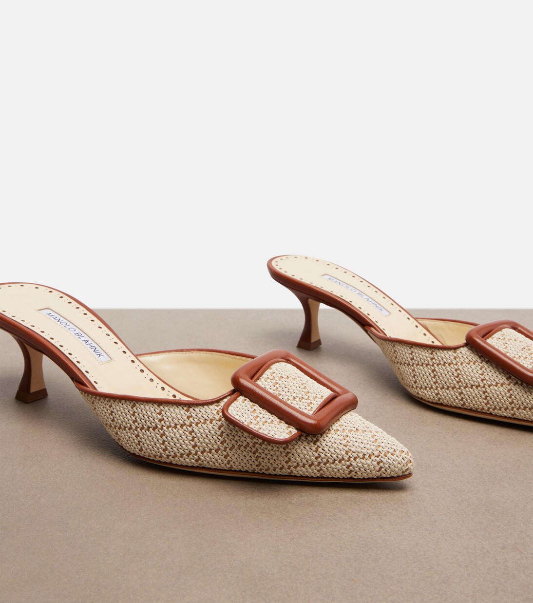 Mules Maysale mit Leder | Manolo Blahnik
