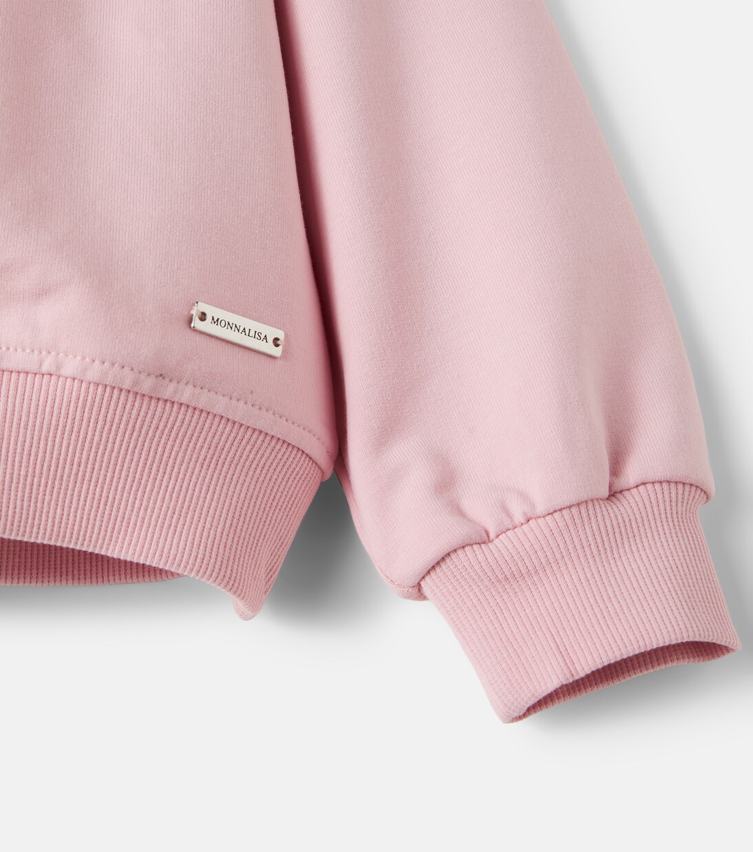 Embellished printed cotton-blend sweatshirt | Monnalisa